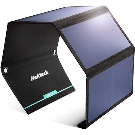 FlexSolar ソーラーパネル 15W 薄型超軽量 USBポート付き（最大5.5V/2.8A） IP67防水防塵 折りたたみ式ソーラーチャージャー iPhone/iPad/Android各機種対応