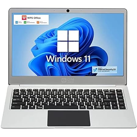 【Windows 11】【Office 機能付き】GMJ 15.6インチ 大画面 薄型 ノートパソコン PC テンキー 搭載 日本語キーボート WPS Office 2019 / Windows 11 / Celeron/メモリ 8GB / SSD 256GB / WIFI / USB3.0 / HDMI/WEBカメラ/FullHD