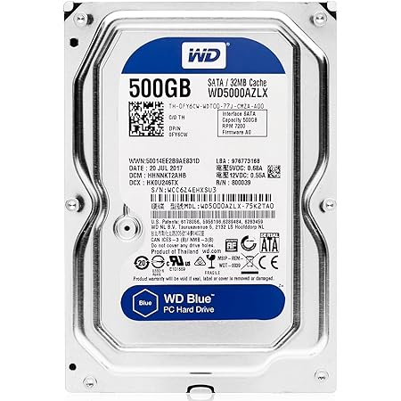 2.5インチ7mm / 内蔵 ハードディスク/HDD /500GB / SATA / 7200rpm / 大手メーカー/おまかせ/PC King (整備済み品)