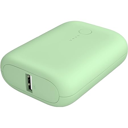 MOTTERU (モッテル) モバイルバッテリー 大容量 10,000mAh ピスタチオ MOT-MB10001-PS