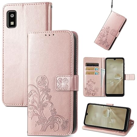 Aquos wish / wish2 ケース シン フィット シャープ SHG08 SHG06 au A104SH おしゃれ 純色 四つ葉のクローバーの印 PUレザー 上絵 手帳型 カード入れ SH-M20 財布カバー スタンド機能 耐衝撃 防塵 耐久性 装着やすい 吸着の機能 キラキラ 胡蝶 ラインストーン デコ メチャ可愛い ウィッシュ2 SH-51C docomo ドコモ A204SH ワイモバイル スマホカバー (Aquos Wish, ブルー)