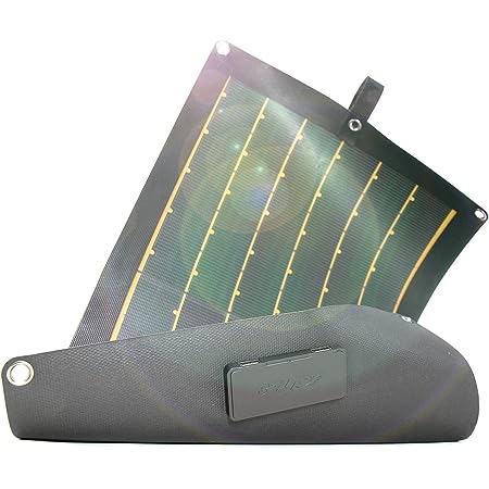 BELLOF(ベロフ) ソーラーパネル 薄膜型 フレキシブル 超軽量 200g 太陽光発電 自立式 持ち運び 高効率 USB出力 スマホやタブレット充電 ソーラーシート JSF025