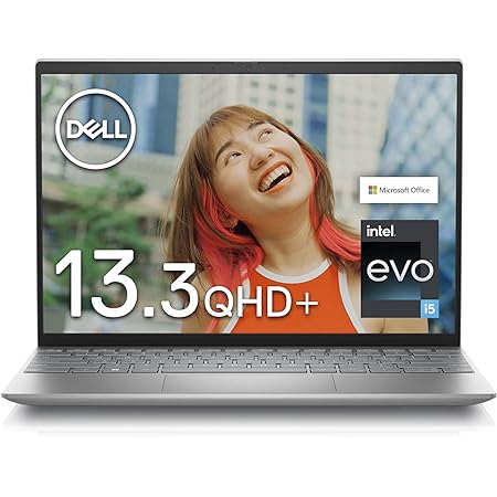 Dell Inspiron 13 5320 モバイルノートパソコン MI553A-CHHB プラチナシルバー(Intel 12th Gen Core i5-1240P,8GB,256GB SSD,13インチQHD+,Microsoft Office Home&Business 2021,Evo)