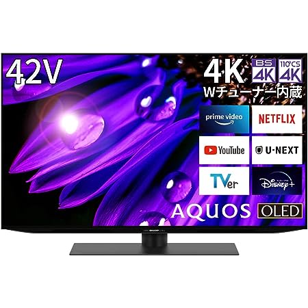 シャープ 42V型 有機EL テレビ AQUOS OLED 4T-C42EQ2 4K チューナー内蔵 Google TV (2022年モデル)