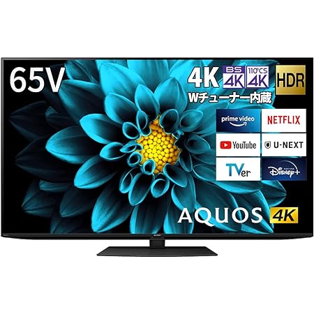シャープ 65V型 4K 液晶 テレビ AQUOS 4T-C65EN1 N-Blackパネル 倍速液晶 Google TV (2022年モデル)