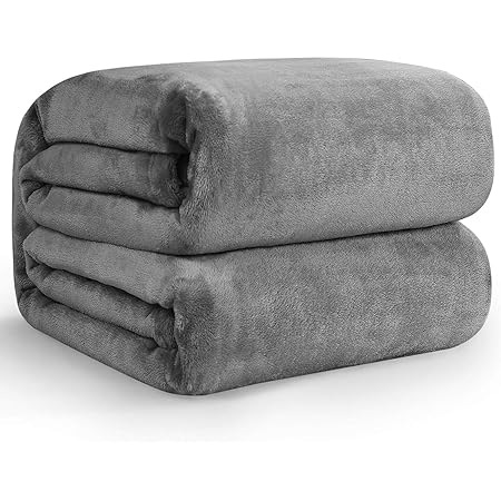 YNING 毛布 ブランケット ひざ掛け シングル 軽量 洗える マイクロファイバー 柔らかく 通気 フランネル 冷房対策 四季適用 オフィス