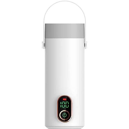 「6分沸騰・6H保温」 電気ケルト 55℃・80℃・95℃・100℃ 350ml ポータブル電気ポット ミニ湯沸かしケトル おひとりさま用マグケトル304ステンレス鋼 真空断熱 直飲み 静音 コンパクト 旅行 事務室 寮 男女兼用