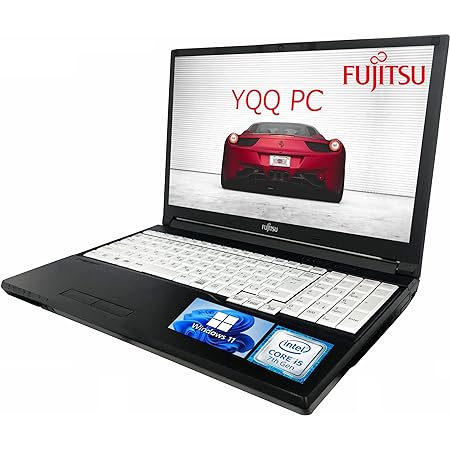 富士通 ノートパソコン A577/15.6型/10キー/MS Office 2019/Core i5-7300U/ワイヤレスマウス/Bluetooth (整備済み品) (8GB 480GB, Windows11 PRO)