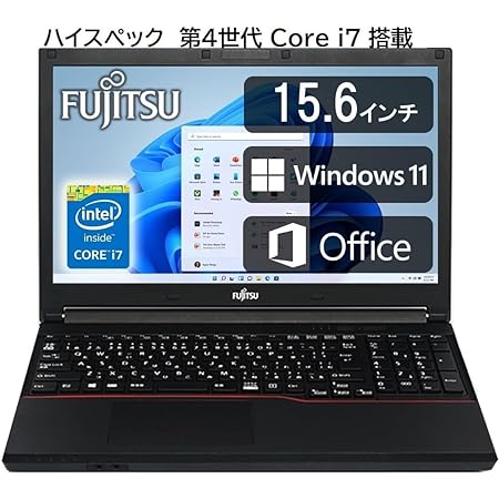 Windows 11 ノートパソコン MS Office 2019 ノートPC A574シリーズ 15.6インチ 第四世代Core i5 2.7GHz PC ノート/WIFI搭載/Bluetooth搭載/HDMI/日本語キーボード 10キー/DVD-RW 初心者向け laptop 16GBメモリ 512GB SSD(整備済み品)