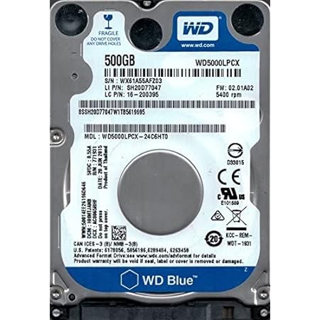 【Amazon.co.jp 限定】大手メーカー製内蔵HDD 2.5インチ 9.5mm厚/SATA接続ハードディスク (整備済み品) (HDD 500GB)