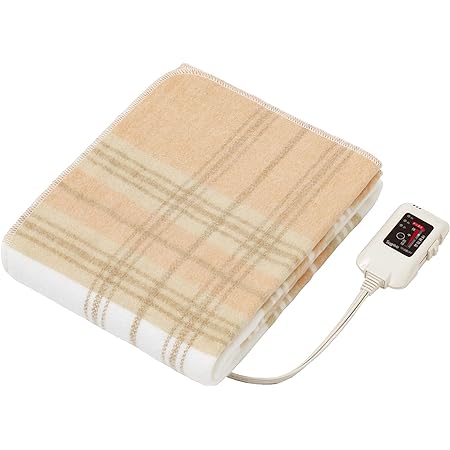 SOTHING加熱毛布、加熱カバーカーペット、電気毛布- 両面-フランネル+ソフトミンキードット、150 x 85 cm、過熱保護、6段階の温度調節可能、洗濯可能