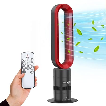 セラミックファンヒーター hot+cool 暖房器具 省エネ 羽なし扇風機 電気 リモコン付き 左右首振り 3段階ヒーター/10段階冷風 1-9ｈタイマー設定可 過熱保護 転倒自動オフ 羽なし ファンヒーター 電気ストーブ 足元ヒーター 小型ヒーター 2秒速暖 省エネ 部屋 洗面所 脱衣所適用 夏冬兼用 PSE認証済み クリスマス お正月プレゼント