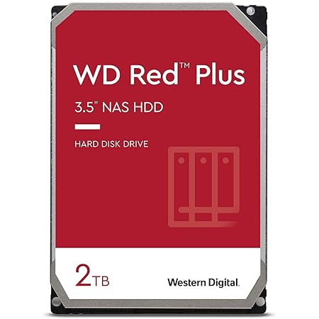 Western Digital ウエスタンデジタル WD Red Plus 内蔵 HDD ハードディスク 6TB CMR 3.5インチ SATA 5400rpm キャッシュ256MB NAS メーカー保証3年 WD60EFPX-EC 【国内正規取扱代理店】