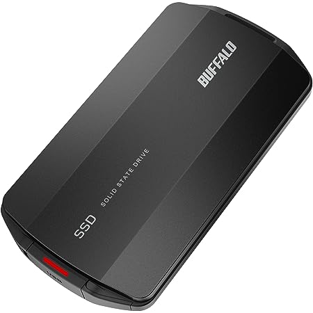 【Amazon.co.jp限定】バッファロー SSD 外付け 1TB USB3.2 Gen2 Type‐C 最大読出速度1050MB/秒 防塵防滴 IP55 耐衝撃 MIL‐STD ポータブル【Windows MacOS ChromeOS PS4 PS5 メーカー動作確認済み】SSD-PHP1.0U3BA/N