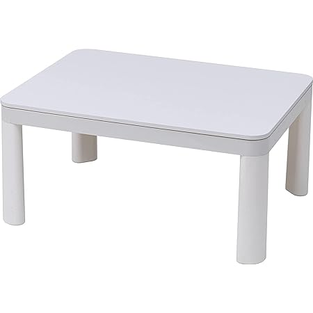 [山善] 家具調こたつ カジュアルこたつテーブル 長方形 80x60cm EYC-80601(WH/NA) ホワイト/ナチュラル