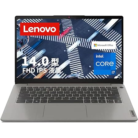 Lenovo IdeaPad Slim 360i ノートパソコン (14.0インチ FHD IPS液晶 第11世代 インテル® Core™ 1165G7 16GB 512GB SSD Webカメラ 無線LAN) グレー 82H701M5JP 【Microsoft Office Home&Business 2021搭載】【 Windows11 】