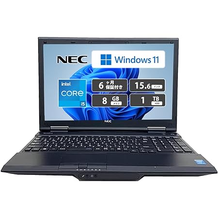 NECノートパソコン office搭載 Windows11 Pro 搭載 VK26/VK27 YQQ無線マウス付き 15.6インチ液晶 Corei5-4210m 2.6GHz メモリ 8GB/HDD:1000GB /USB3.0/HDMI/10キ/WI-FI/搭載DVDドライブ搭載 (HDD:1TBGB) (整備済み品)