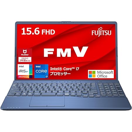 【公式】 富士通 ノートパソコン FMV LIFEBOOK WA1/G3 (MS Office 2021/Win 11/15.6型/Intel Core i5/8GB/SSD 512GB/スーパーマルチドライブ) AHシリーズ FMVWG3A153_AZ