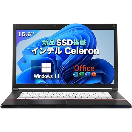 ノートパソコン A576シリーズ 高性能CPU Celeron 3855U office搭載 Windows11 テンキー付き 15.6インチ 大画面 ウィルス対策ソフトカード付 パソコン ノート 日本語キーボード/WIFi/HDMI/初期設定不要/初心者向け/仕事用・学習用 laptop ノートPC(整備済み品)(メモリー4GB/SSD:128GB)