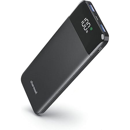 Charmast モバイルバッテリー 10400mAh 大容量 3A急速充電 LED残量表示 軽量 薄型 携帯充電器 3台同時充電 停電/防災/緊急用の必携品 iphone13 12 /Android Sony Samsung各種デバイス対応 モバイル・バッテリー