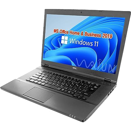 富士通 ノートPC [ PCステージ W.R.K 無線マウス付属]A553/Office 2019/Win 11 Pro/15.6型/WIFI/Bluetooth/Celeron 1000M/メモリー4GB/SSD128GB (整備済み品)