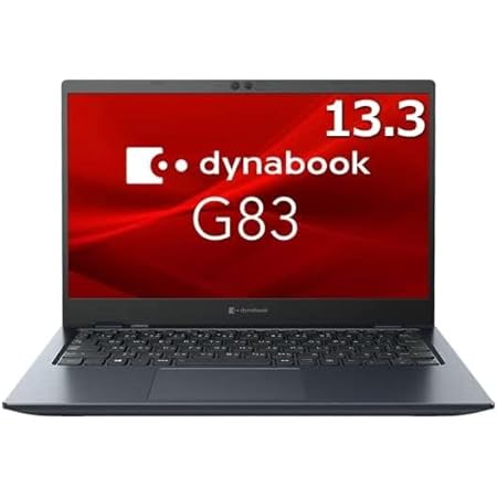 東芝 dynabook G83 / 13.3型 ノートパソコン / Win10 / MS Office 2019 / CPU:第8世代Corei5 / メモリ:8GB / SSD:256GB / Webカメラ内蔵（デュアルマイク付） / フルHD/HDMI端子、USB Type-C/軽量、薄型、高速/PC King (整備済み品)