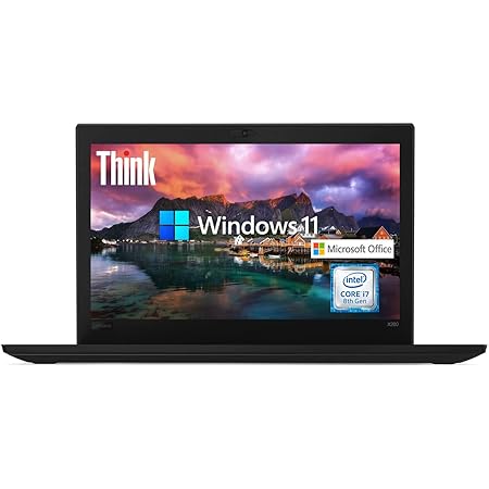 Lenovo ThinkPad X280 ■Win11搭載 / Office H&B 2019 / Core i7-8550U(1.8GHz) / メモリ8GB / SSD:512GB / 12.5インチ / Ｗebカメラ/WiFi/Bluetooth (整備済み品)