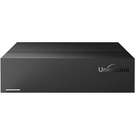 UnionSine 外付けハードディスク 12TB USB3.2Gen2 Type-C HDD テレビ録画 / 4K / Windows/mac / PS4 / データストレージ，ノイズリダクション/ HD3511