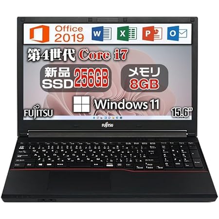 NEC ノートパソコン VK26 VK27/Office 2019/■第4世代Core-i7/10キー/Windows11 Pro/WIFI/HDMI/15.6型/8GB/(整備済み品) (テンキー あり, SSD 512GB)