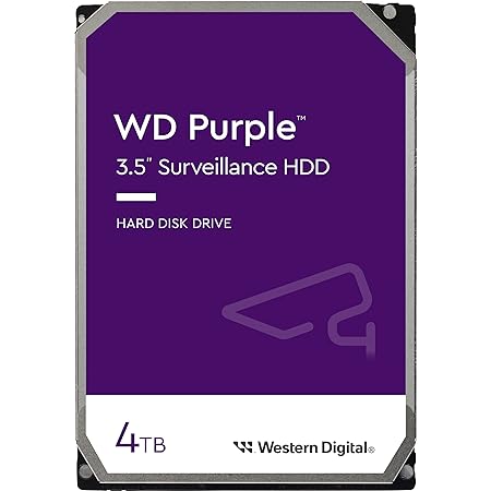 Western Digital ウエスタンデジタル WD Purple 内蔵 HDD ハードディスク 4TB CMR 3.5インチ SATA キャッシュ256MB 監視システム メーカー保証3年 WD43PURZ-EC 【国内正規取扱代理店】