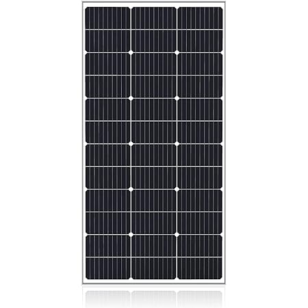 LVYUAN(リョクエン) ソーラーパネル 100W 1枚入 単結晶 変換効率21% PERC 自作 キット高性能 次世代型 太陽光パネル 100W 超高効率! 省エネルギー 小型 車、船舶、屋根、ベランダーに設置 災害対策！