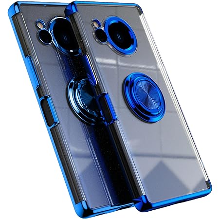 AQUOS R8 ケース クリア 透明 アクオスR8 SH-52D カバー スマホケース 耐衝撃 TPU 薄型 軽量 ソフトケース 人気 保護カバー(ブラック)