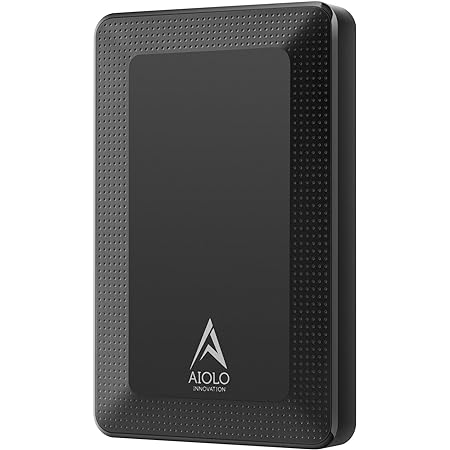 AAXK外付ハードディスク 大容量ポータブル PS5/PS4動作確認済み、PC用 静音ポータブル 高速USB 3.0ケーブル-500GB