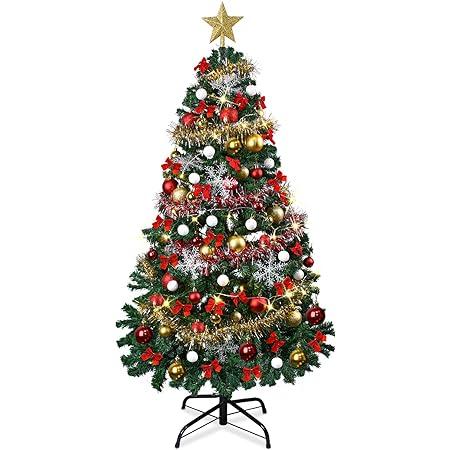 クリスマスツリー 150cm 高級クリスマスツリー LEDライト アップグレード版 40種のオーナメント クリスマスオーナメント 組立簡単 収納便利 クリスマス飾り 豪華 装飾 おしゃれ クリスマス用品 クリスマスプレゼントに最適