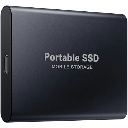 【Amazon.co.jp限定】 外付けSSD ポータブルSSD 新しいアップグレードされた外付けSSD 30TB USB3.1Gen1 高速転送 ポータブル ブラック